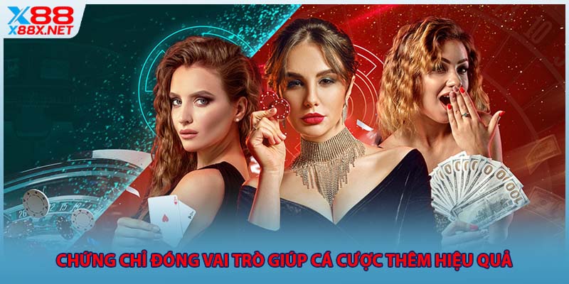 Chứng chỉ đóng vai trò giúp cá cược thêm hiệu quả
